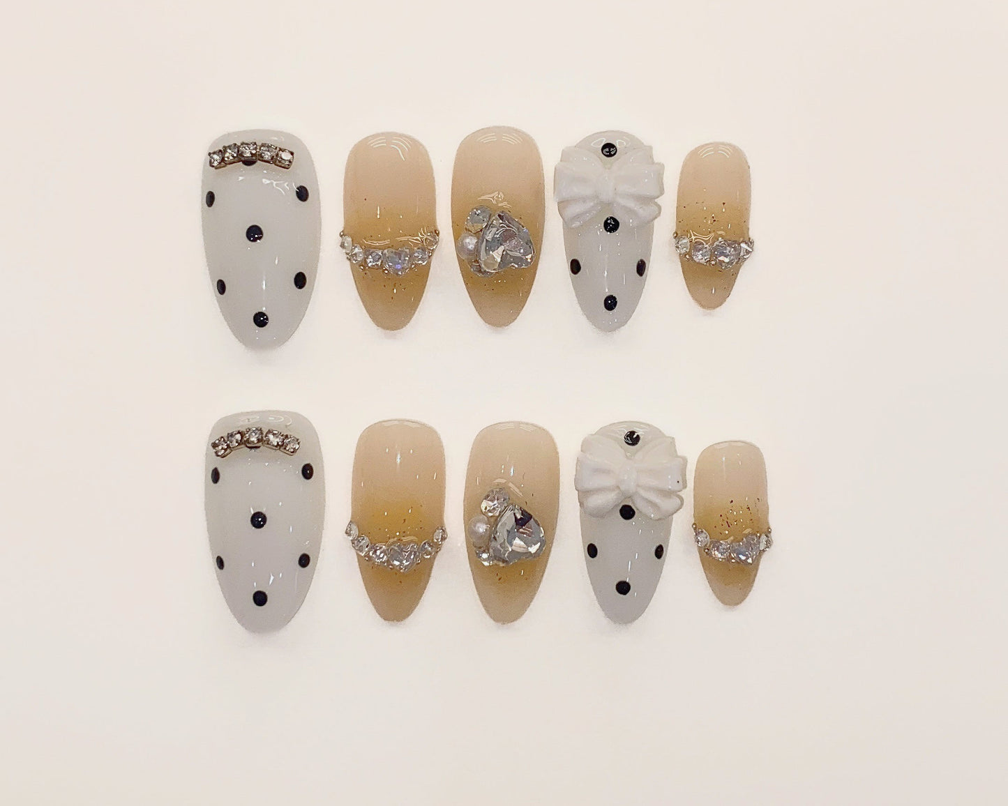 [Salon-Selected] Handmade Gel Nail Tips | RIBBON - 011