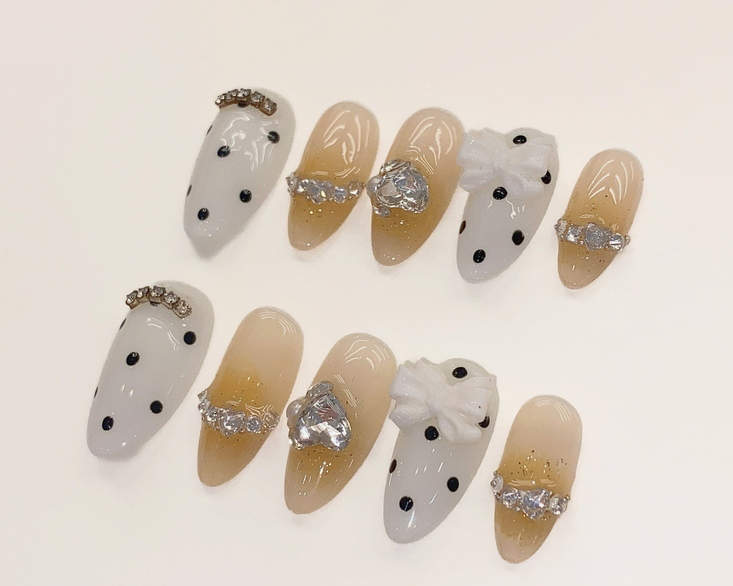 [Salon-Selected] Handmade Gel Nail Tips | RIBBON - 011