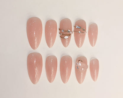 シアーピンク × ブリオンネイル