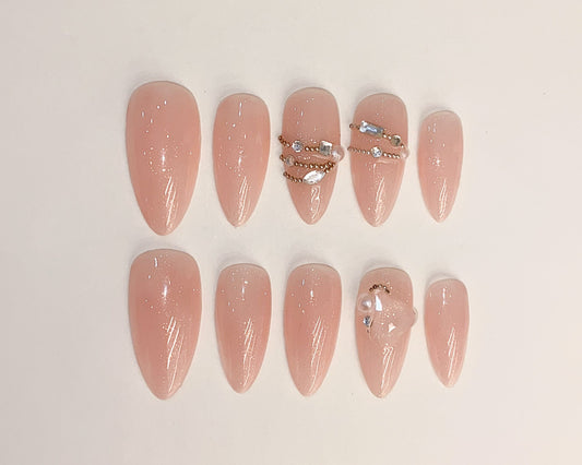 シアーピンク × ブリオンネイル