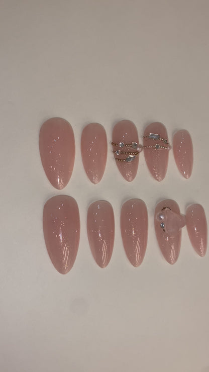 シアーピンク × ブリオンネイル